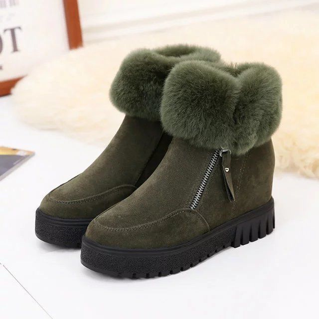 Bibi - Bottes de Neige Courtes Talon Intégré