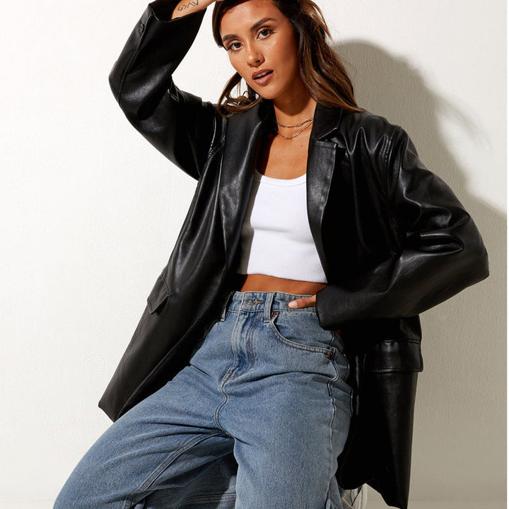Veste effet cuir pour femme - Neyra
