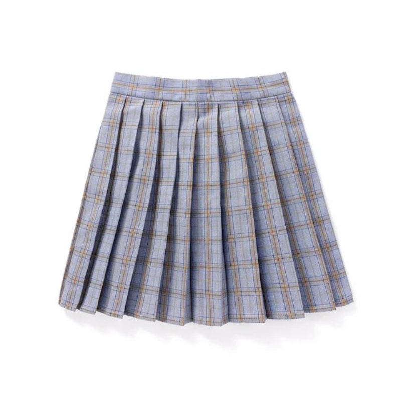 Mini-jupe plissée à carreaux pour femme