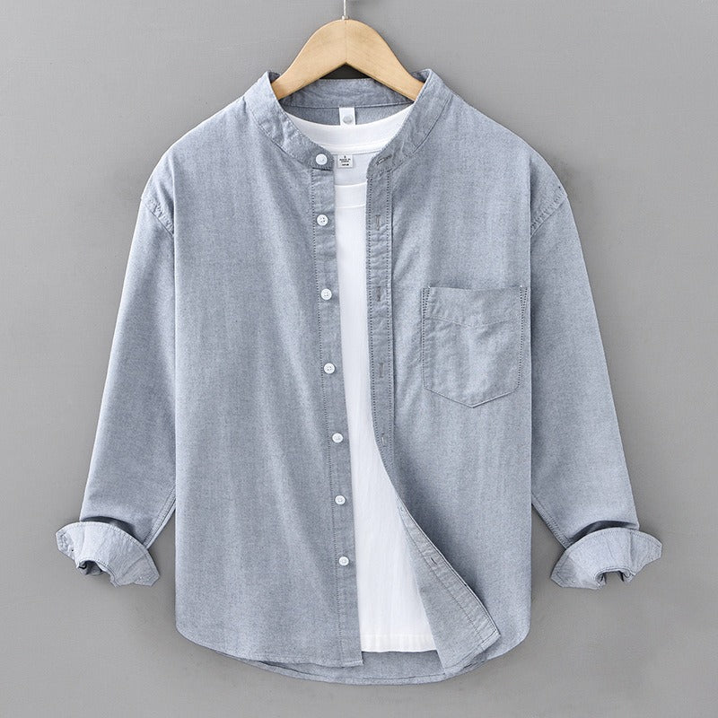 Chemise ample en coton lavé pour hommes - Elias