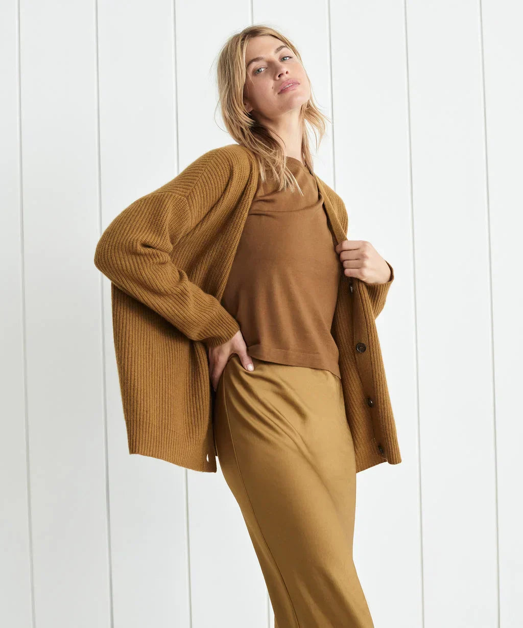 Cora - Magnifique cardigan à col en V