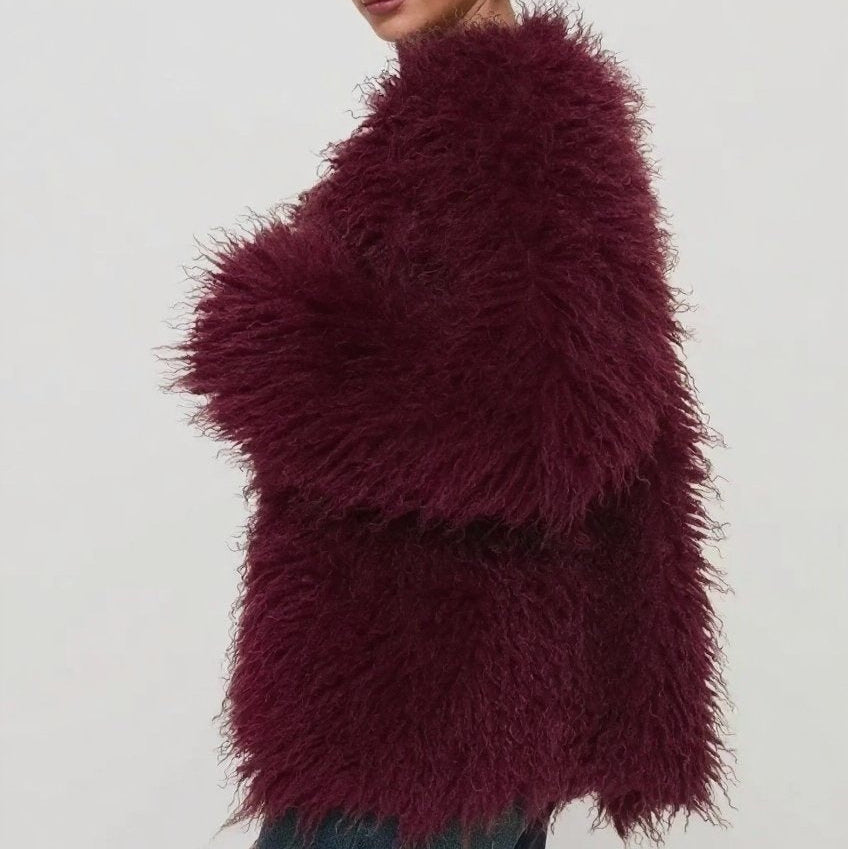 Manteau pour femme avec texture duveteuse - Maelinne