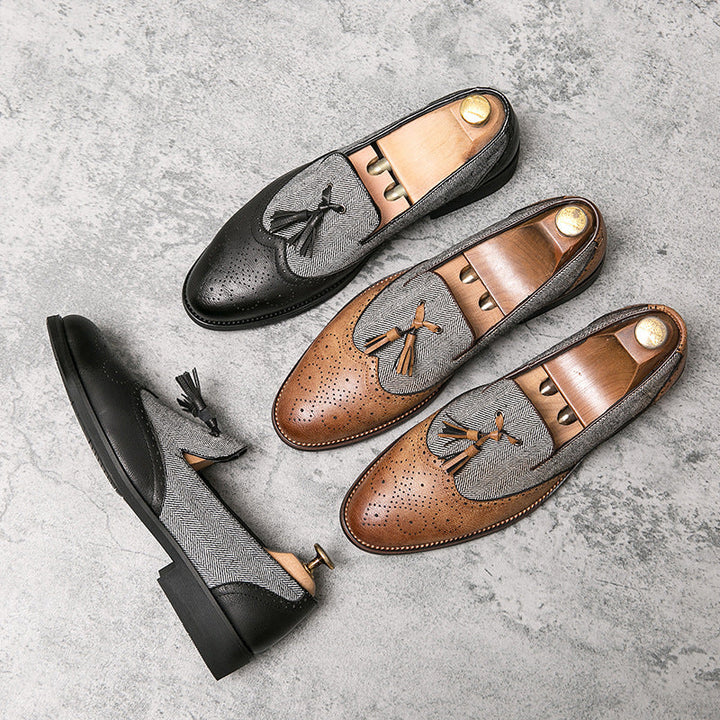 Mocassins homme cuir textile casual - Henrik
