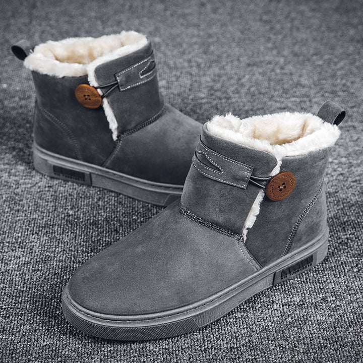 Bottes d'hiver pour hommes en daim avec doublure chaude - Danny