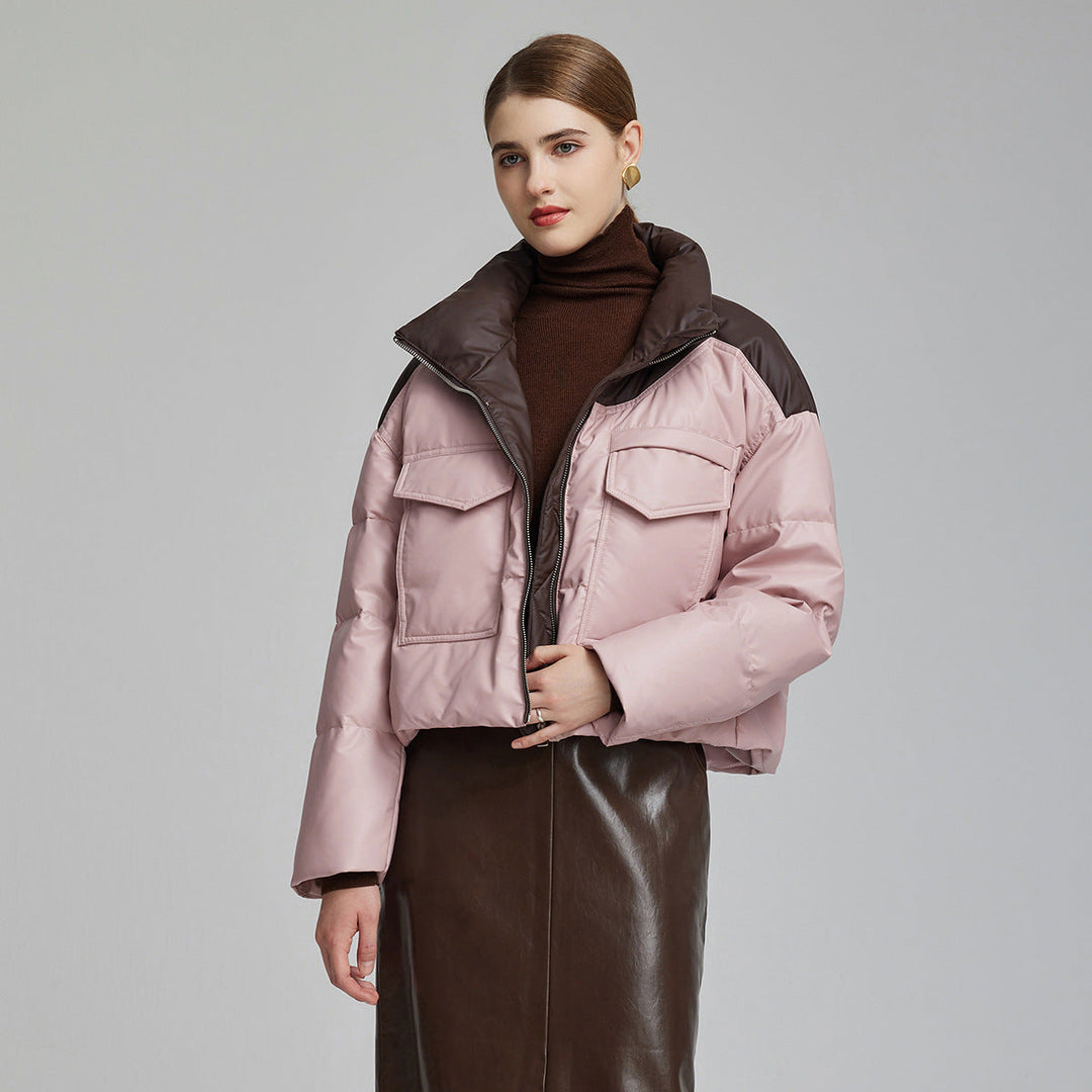 Veste effet cuir matelassé femme - Édrine