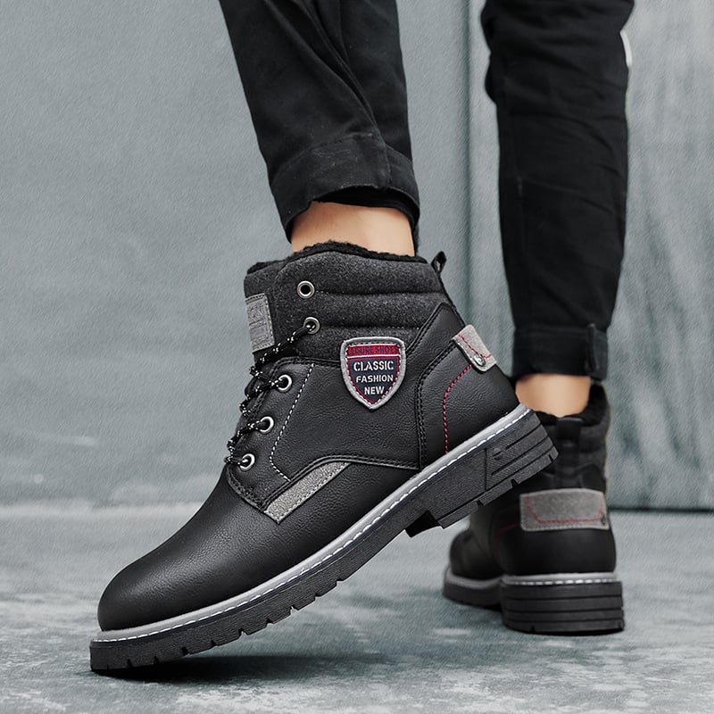 Bottes décontractées pour hommes avec doublure chaude et lacets - Lautaro
