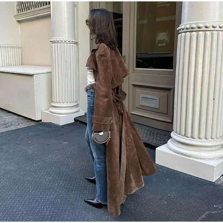 Manteau long vintage de style automnal - Kloe