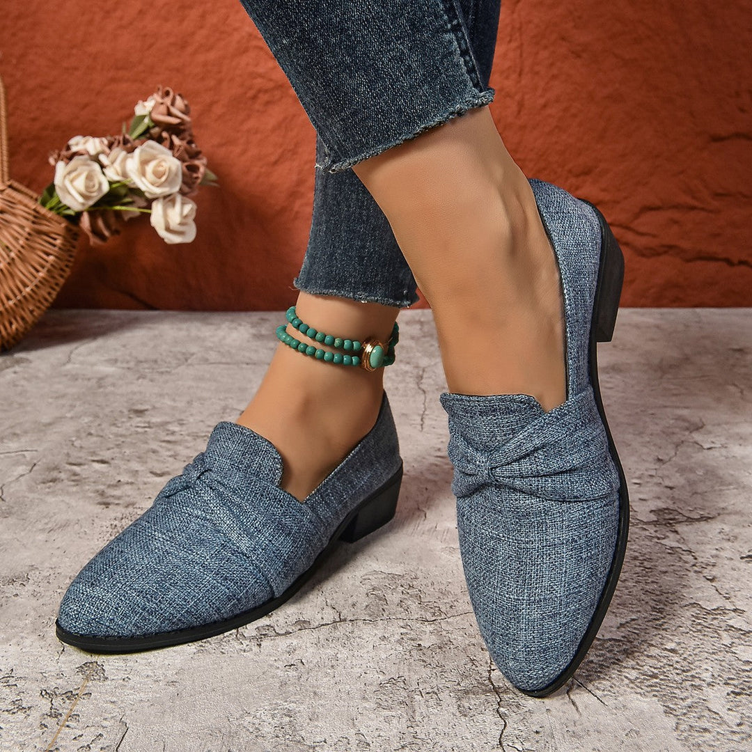 Mocassins féminins avec noeud - Elvira