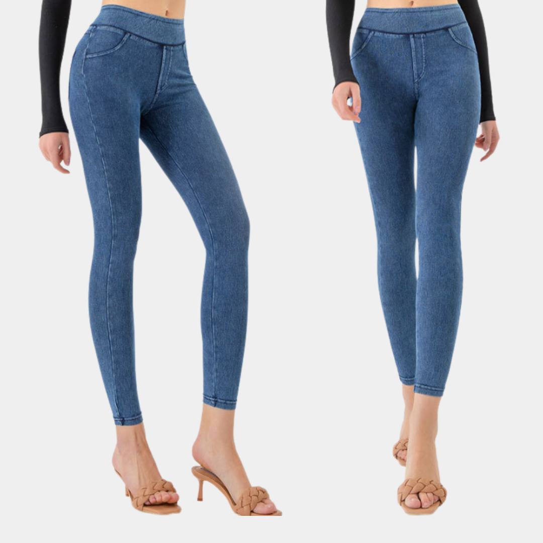 Nettie - Leggings en denim ajustés pour femmes