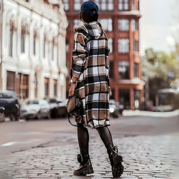 Pleun - Cardigan à carreaux tendance pour femmes