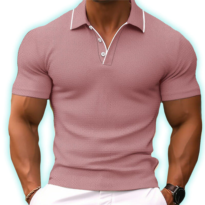 Polo slim fit pour hommes avec patte de boutonnage