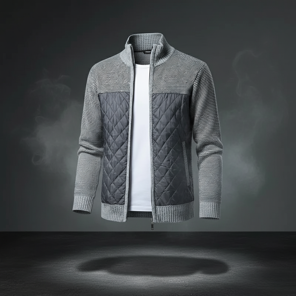 Veste en maille matelassée pour hommes - Foster