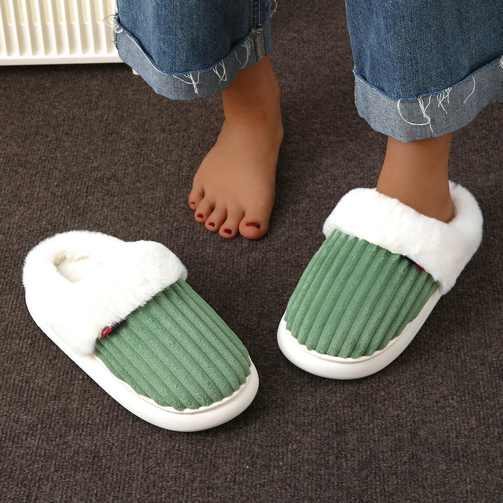 Chaussons effet velours pour femme - Solmere