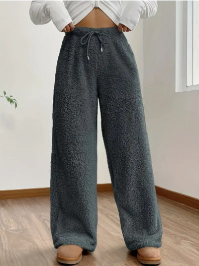 Pantalon texturé en peluche pour femme - Avenne
