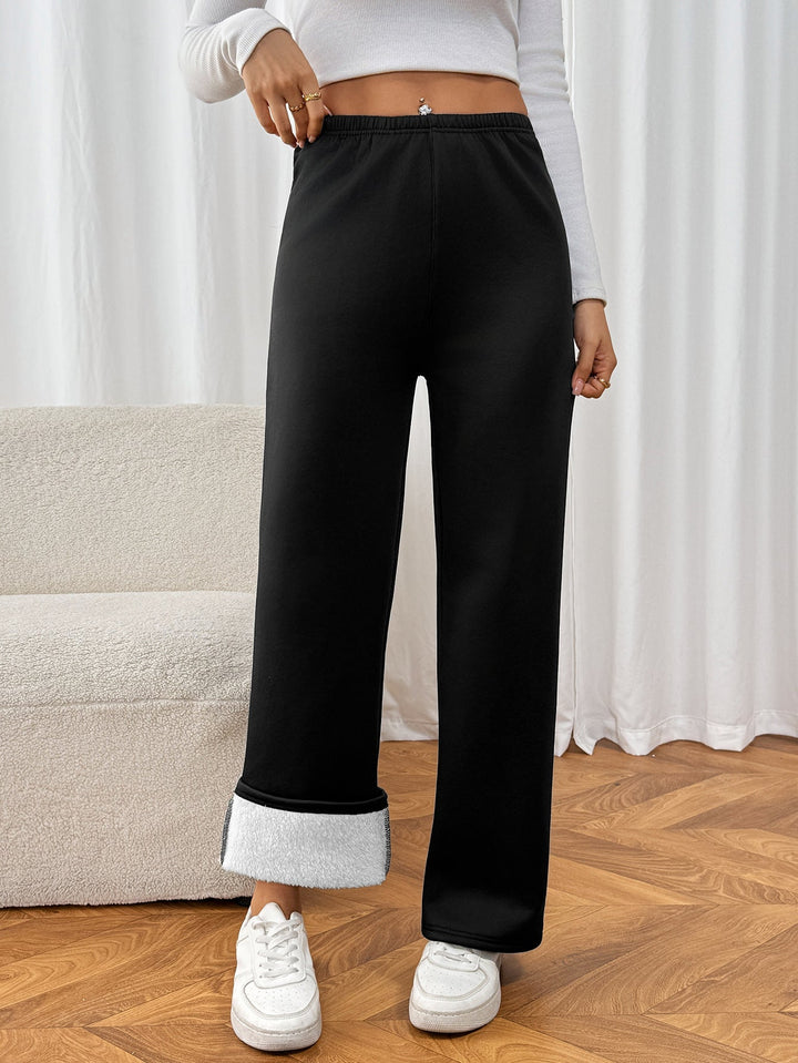 Pantalon chaud effet velours pour femme - Norelle
