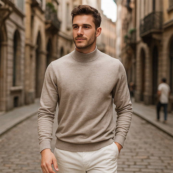 Pull en maille à col pour hommes - Lenox