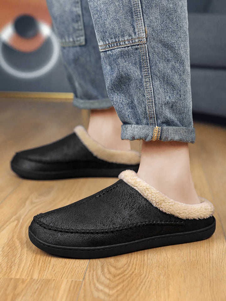 Chaussons pour hommes avec effet hivernal doux - Ervann