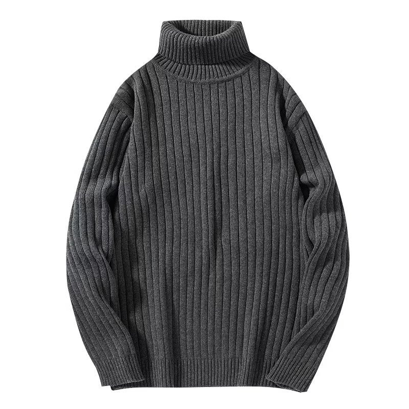 Pull à col roulé en maille côtelée pour homme - Darel