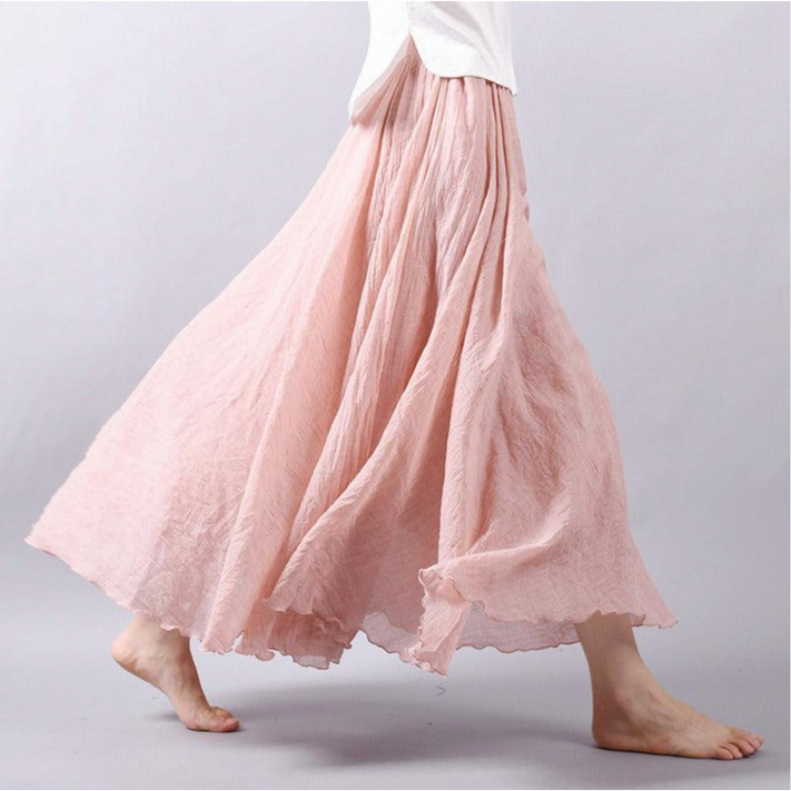 Jupe plissée décontractée pour femmes dans le style boho - confortable & décontractée
