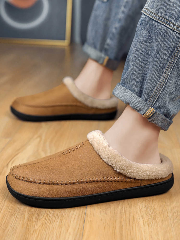Chaussons pour hommes avec effet hivernal doux - Ervann