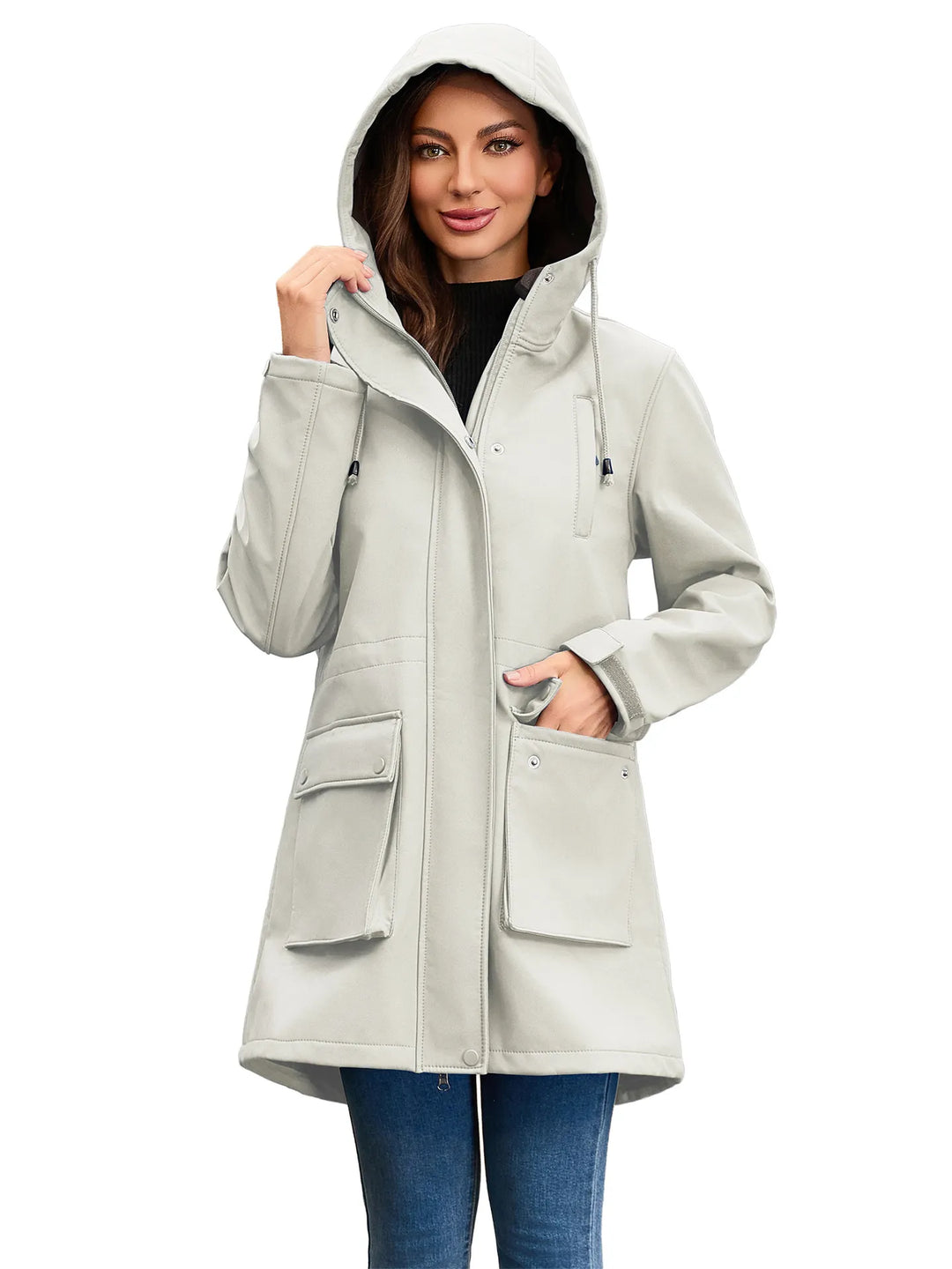 Veste softshell imperméable avec capuche pour femme - Elina