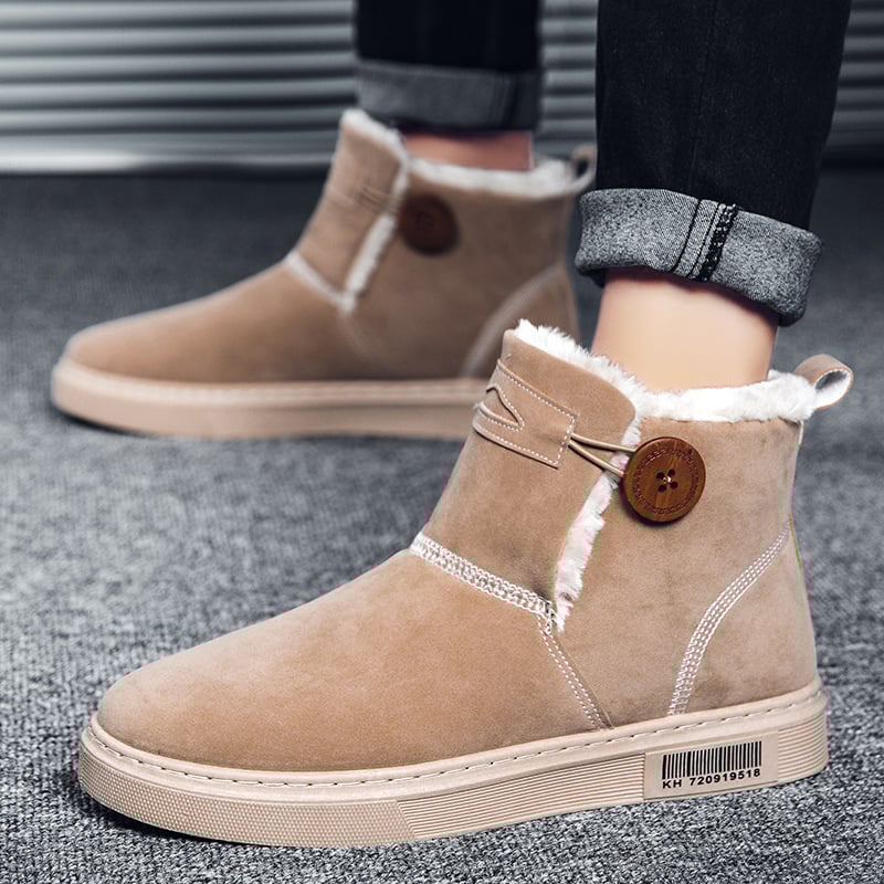 Bottes d'hiver pour hommes en daim avec doublure chaude - Danny
