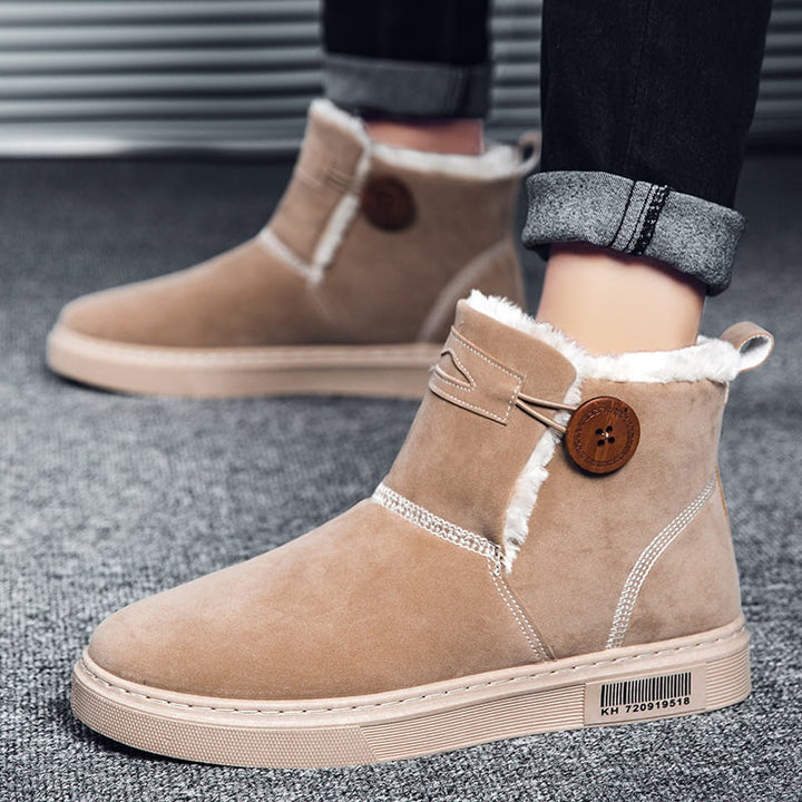 Bottes d'hiver pour hommes en daim avec doublure chaude - Danny