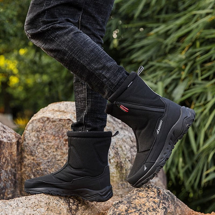 Bottes imperméables pour hommes avec fermeture éclair latérale et semelle antidérapante - Rayan