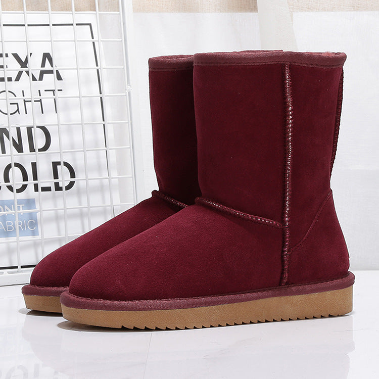 Bottes d'hiver pour femmes en daim avec doublure intérieure chaude - Thalia
