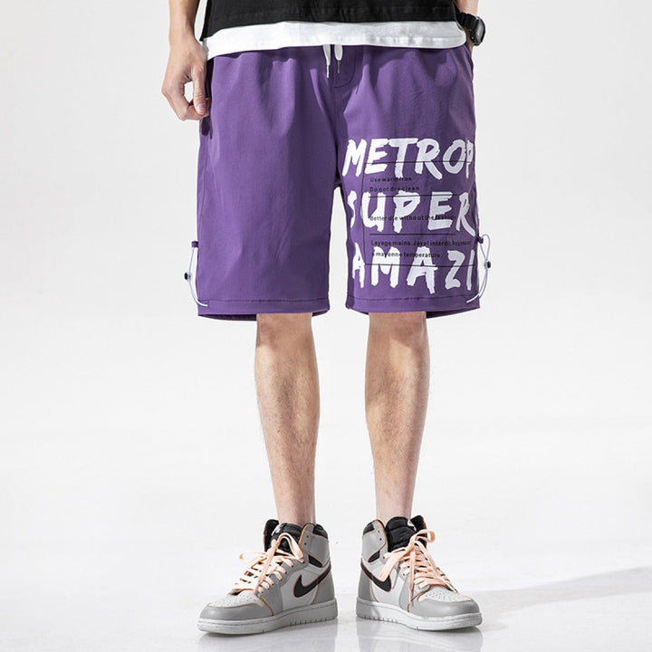 Short homme en coton graphique style urbain - Damien