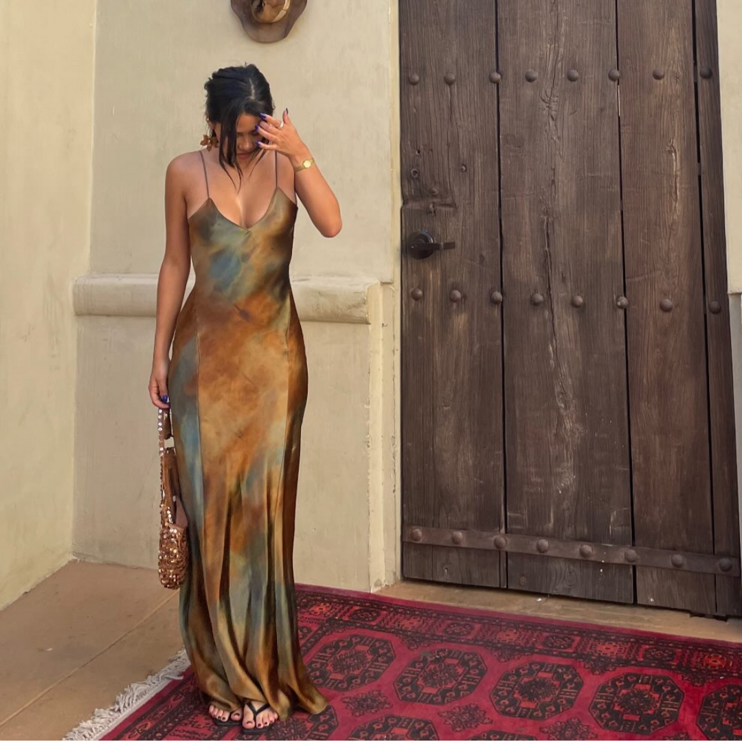 Lizy - Robe longue fraîche et élégante