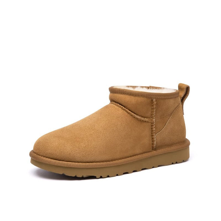 Bottes d'hiver pour femmes en daim avec doublure en laine - Emilia