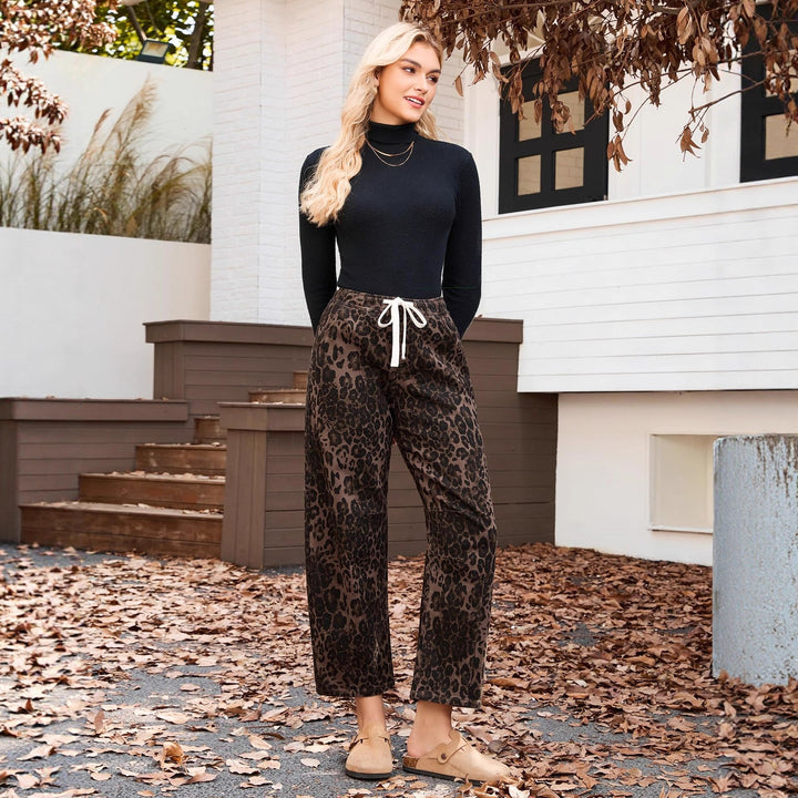 Pantalon droit femme avec ceinture élastiquée - Naydine