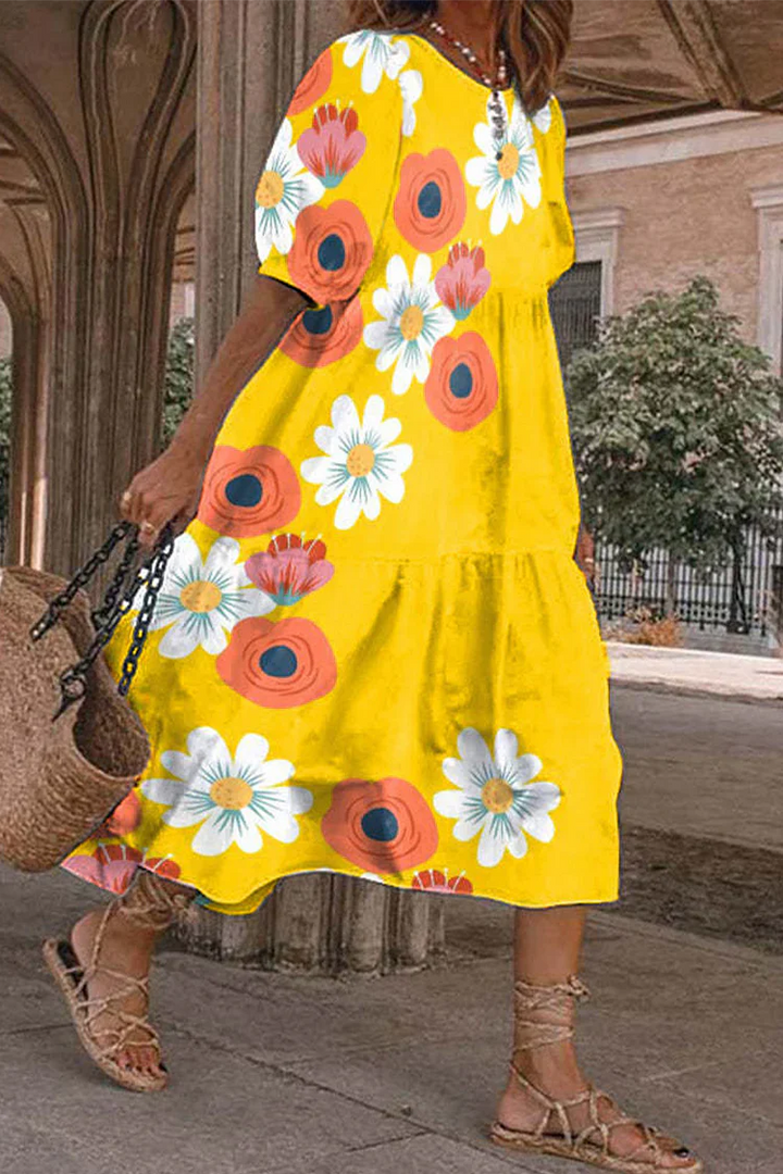 Robe à jupe volante idéale pour un look féminin et romantique