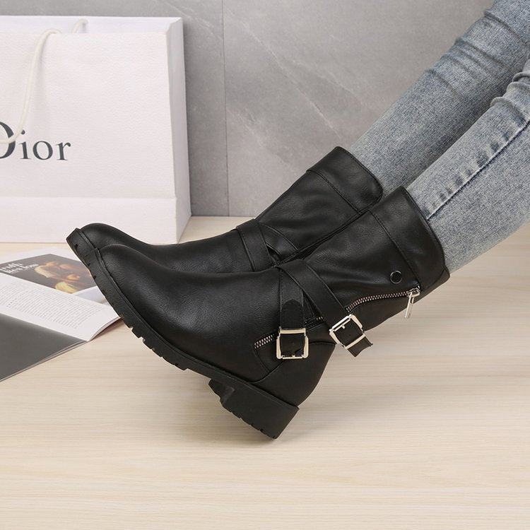 Nina - Bottes Martin Talon Bas