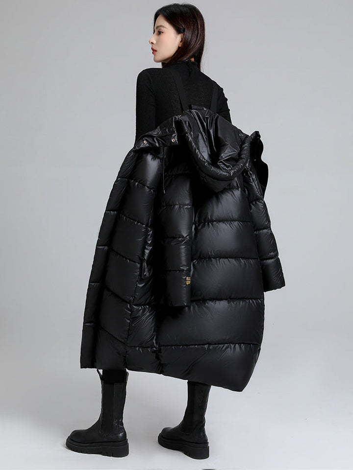 Veste longue à effet matelassé pour femmes - Eryndel