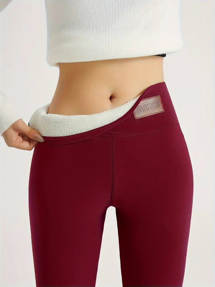 Leggings femme effet thermique doux - Myrilene