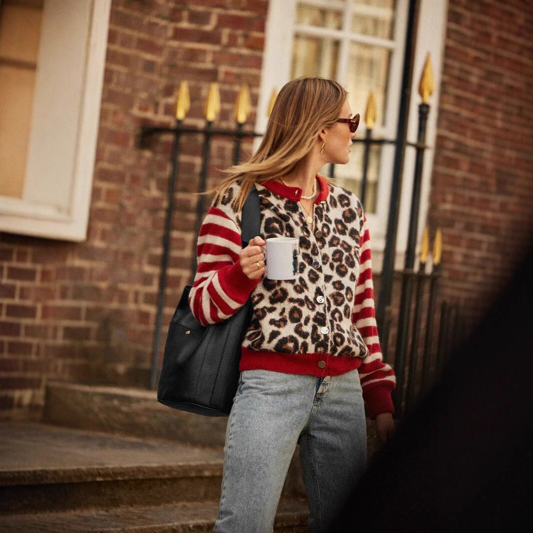 Gilet femme à imprimé moderne - Alvéra