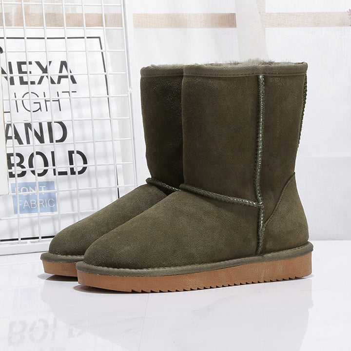 Bottes d'hiver pour femmes en daim avec doublure intérieure chaude - Thalia