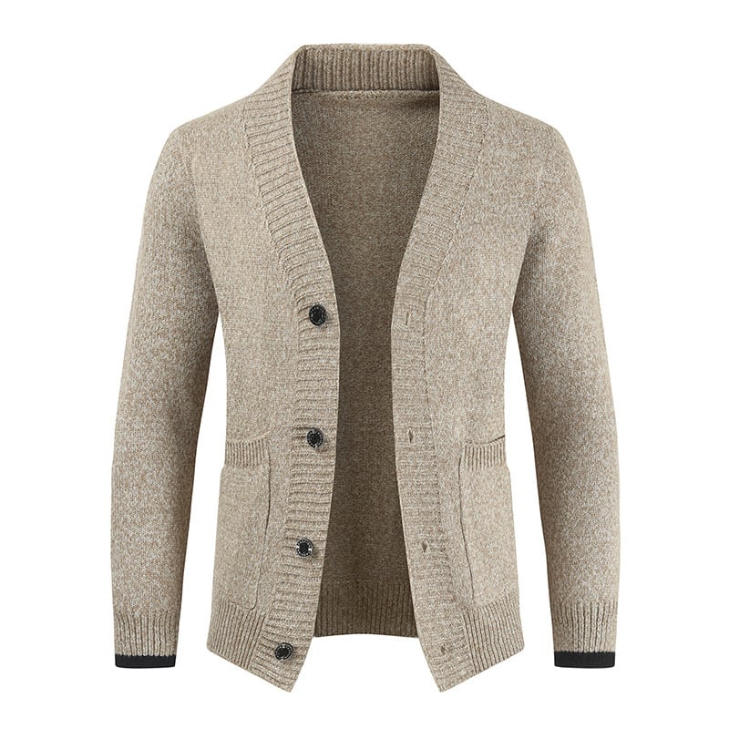 Cardigan en maille à col châle pour homme - Emil