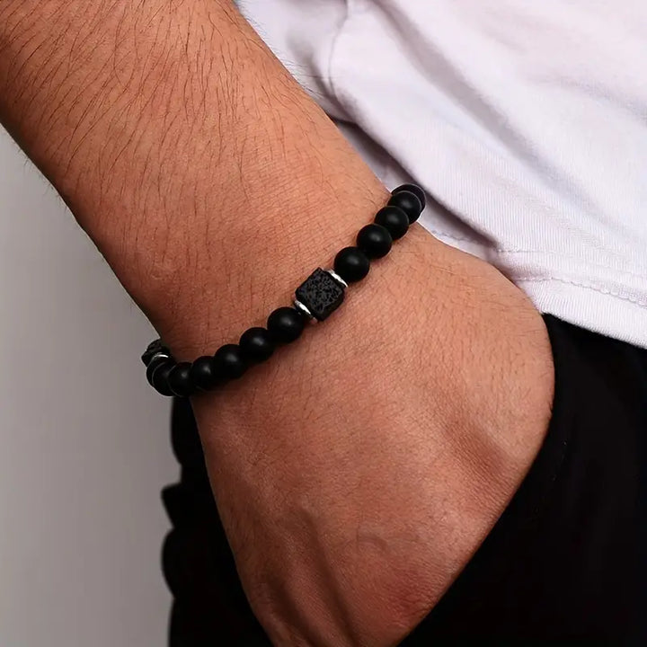 Bracelet d'Onyx mat