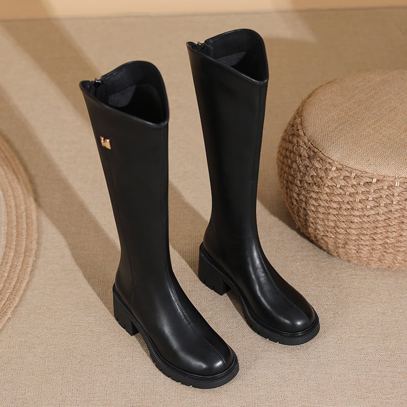 Bottes hautes robustes pour femmes - Svetya