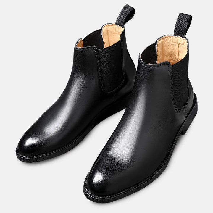 Bottines en cuir design italien pour hommes - Arveon