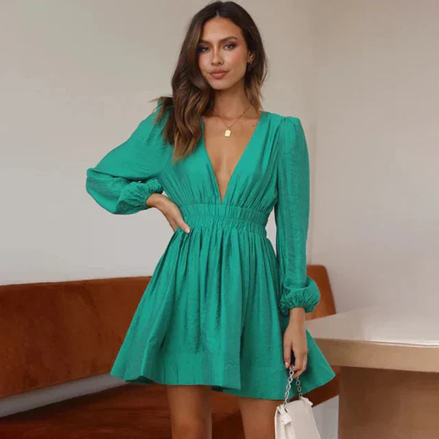 Marthe - Mini robe colorée