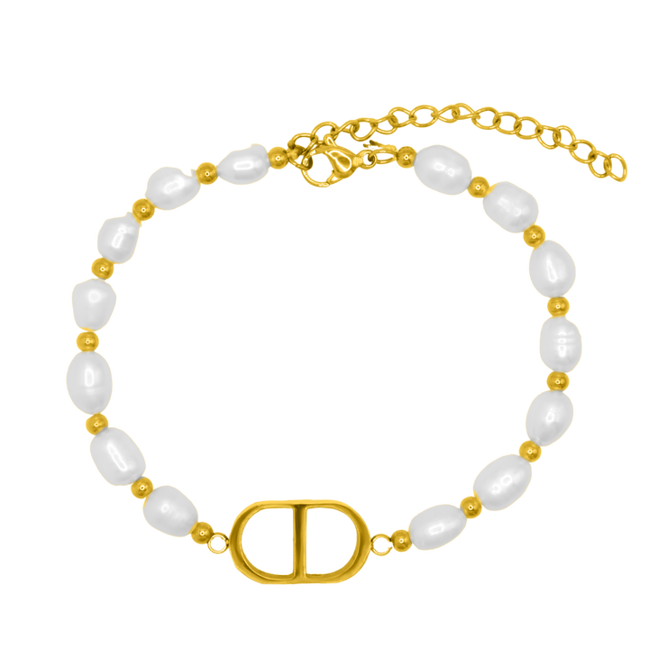 Recognition Pearl Bracelet plaqué or 18 carats