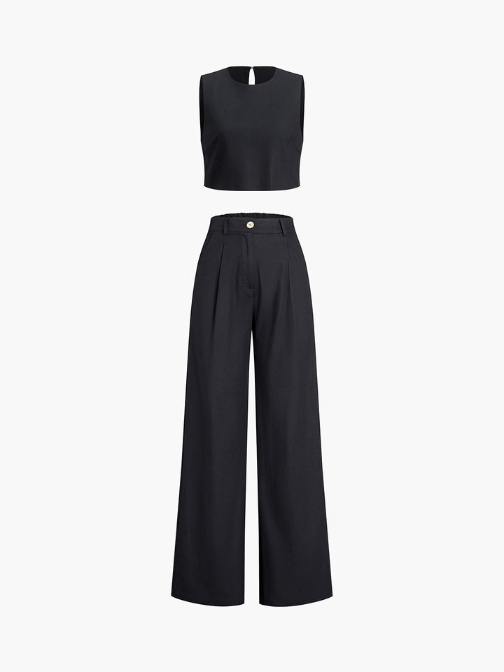 Esther - Ensemble pantalon deux pièces Boho
