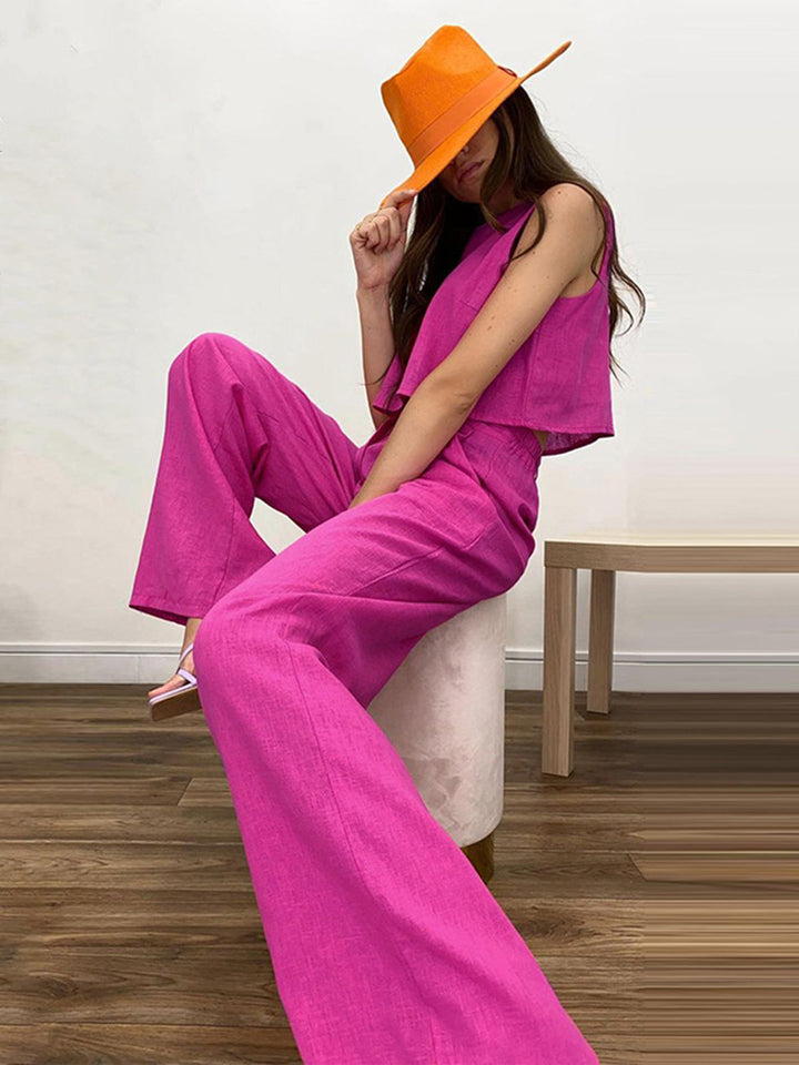 Esther - Ensemble pantalon deux pièces Boho