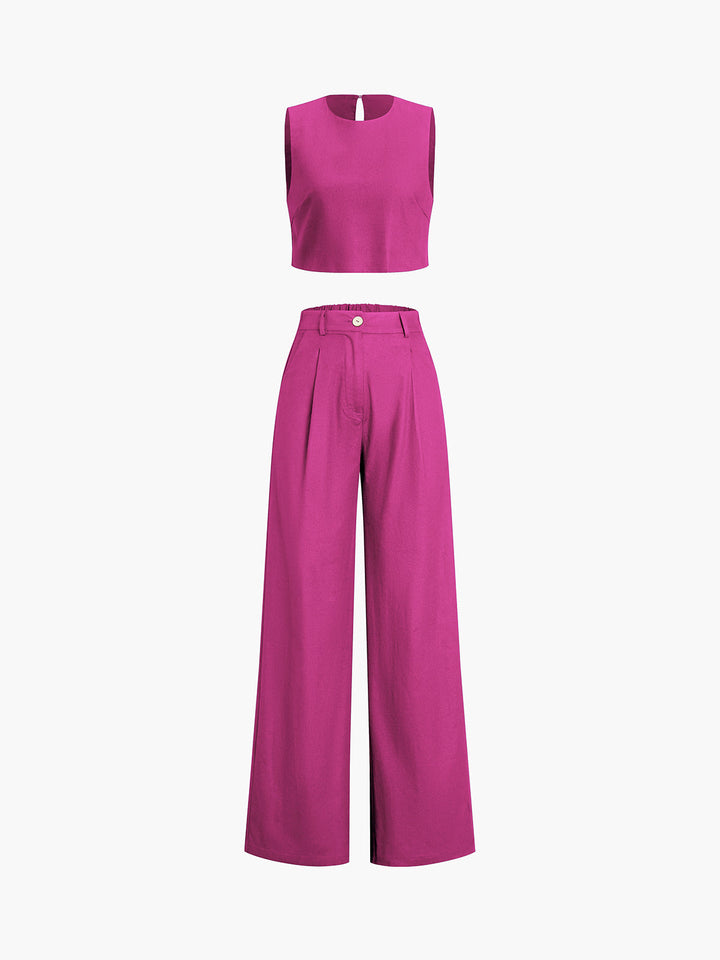 Esther - Ensemble pantalon deux pièces Boho