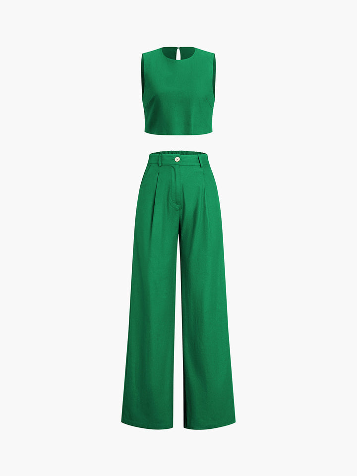 Esther - Ensemble pantalon deux pièces Boho