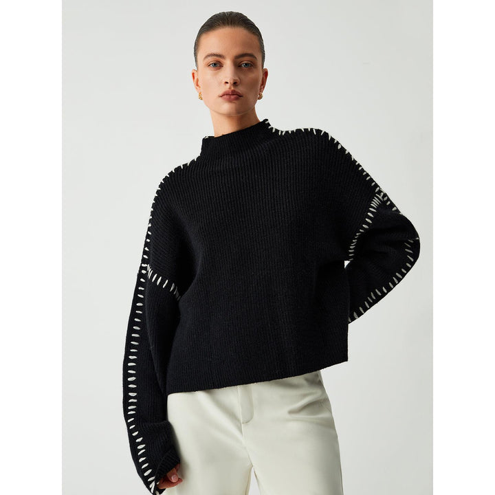 Helga - Pull en maille noir